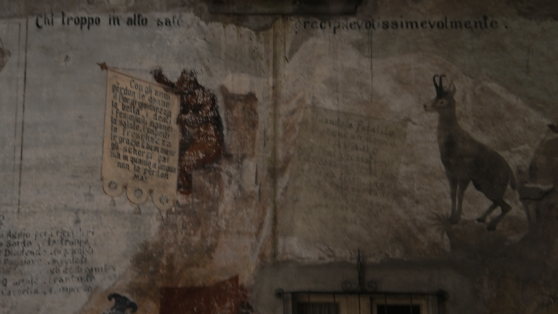 Orso con stendardo. Chi troppo in alto sale cade. Quando la fatalità persegue un uomo invano egli tenta resistervi